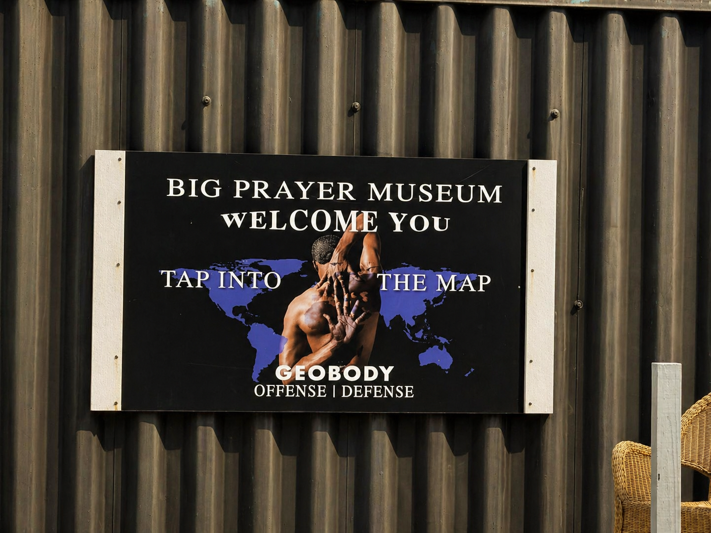 Tap Into the Map welcome banner outdoors