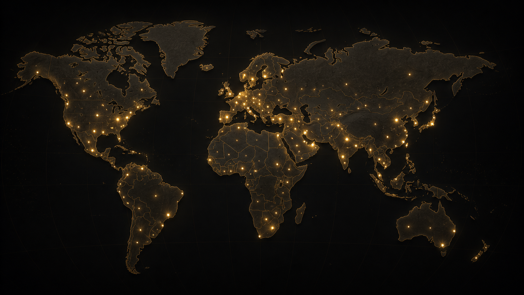World map with partner regions across the Americas, Europe, Africa, Asia, Australia, and New Zealand
