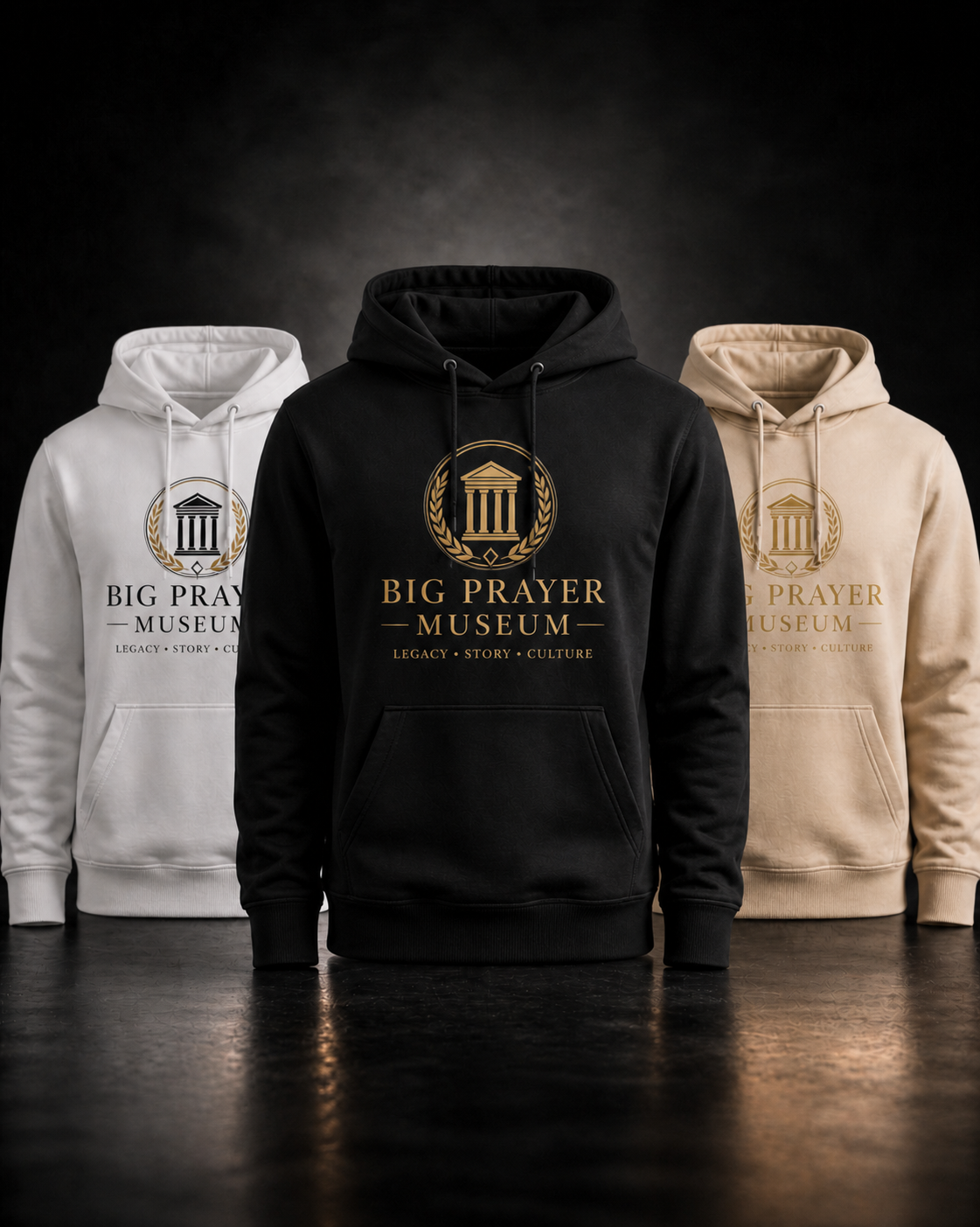 Big Prayer Museum hoodie with front graphic